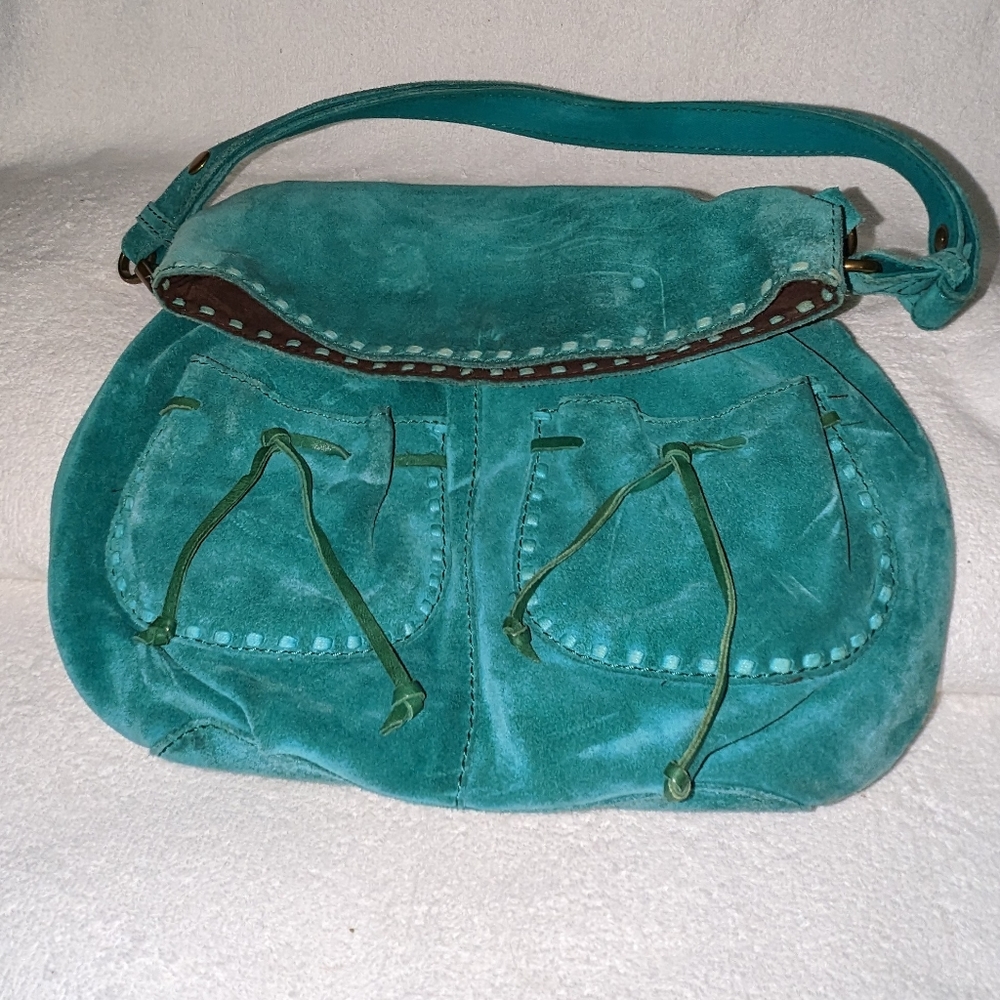 Lucky Brand teal boho bag.